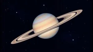 Minimalist Saturn Planet Ring System Icon