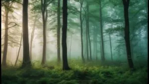 Misty Forest Dawn