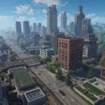 Modern Battle Royale Map Drop Zone View