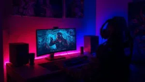 Modern Gaming Setup RGB Backlight