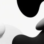 Monochrome Minimalist Organic Shapes