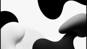 Monochrome Minimalist Organic Shapes