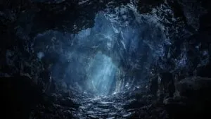 Mysterious Portal Opening in a Cave