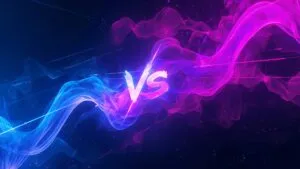 Neon Blue and Pink Esports VS Background