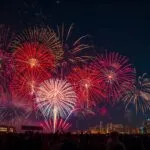 New Year’s Eve Fireworks Celebration Night Sky