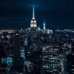 New York City Midtown Manhattan Skyline Lights