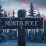 North Pole Sign – Christmas Winter