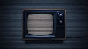 Old Television Test Pattern Static Screen