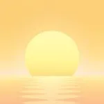 Pale Yellow Sun Abstract