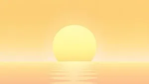 Pale Yellow Sun Abstract