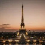 Paris Eiffel Tower Golden Hour