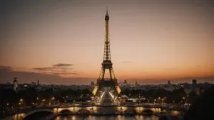 Paris Eiffel Tower Golden Hour