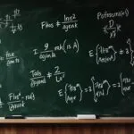 Physics Formulas Chalkboard Education Science