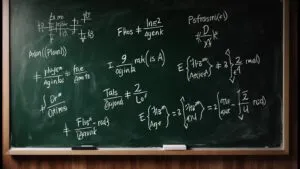 Physics Formulas Chalkboard Education Science