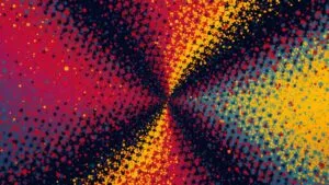 Pop Art Style Abstract Dots Pattern