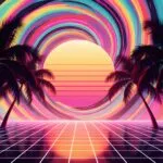 Psychedelic 70s Swirl Pattern Abstract Design