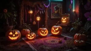 Retro 70s Halloween Decor Hippie Style
