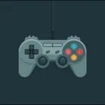 Retro Console Game Controller Minimalist Design