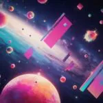 Retro Futuristic Abstract Geometric Shapes