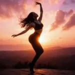 Rihanna AI Dancing at Sunset