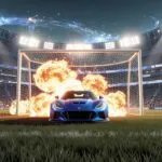 Rocket League Goal Explosion Abstract Art