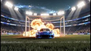 Rocket League Goal Explosion Abstract Art