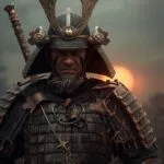Samurai Warrior with Broken Armor