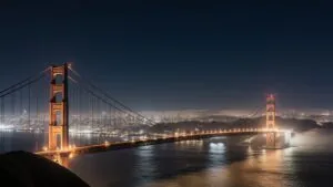 Golden Gate Bridge in San Francisco Fog