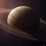Saturn Rings Planetary Detail Close Up