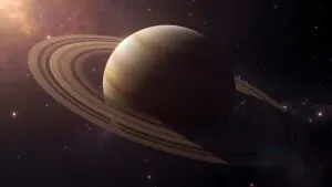 Saturn Rings Planetary Detail Close Up