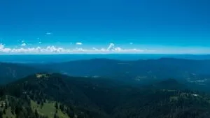 Scenic Mountain Vista Blue Sky Panoramic