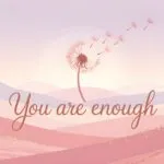 Self-Love Affirmation Quote Serene Pastel Gradient