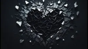 Shattered Heart Aesthetic Dark