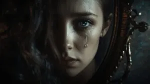 Single Tear on Mirror Edge