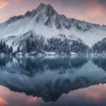 Snowy Mountain Reflection