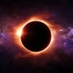 Solar Eclipse Over Dark Horizon