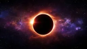 Solar Eclipse Over Dark Horizon