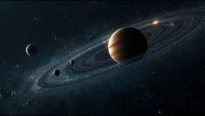 Solar System Planets Alignment Fantasy Art