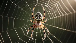 Spider Web Macro Detail Scary Close Up