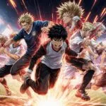 Sports Manga Team Dynamic Action Scene