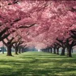Spring Cherry Blossoms Pink Trees Nature