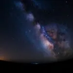 Starry Night Sky Milky Way Panorama Wide Angle
