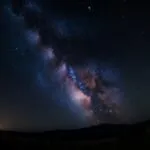 Starry Night Sky Milky Way Panorama