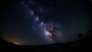 Starry Night Sky Milky Way Panorama
