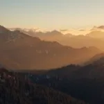 Sunlight Kissing the Mountain Tops