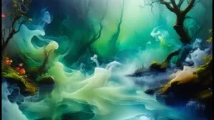 Surreal Fantasy World Abstract Nature
