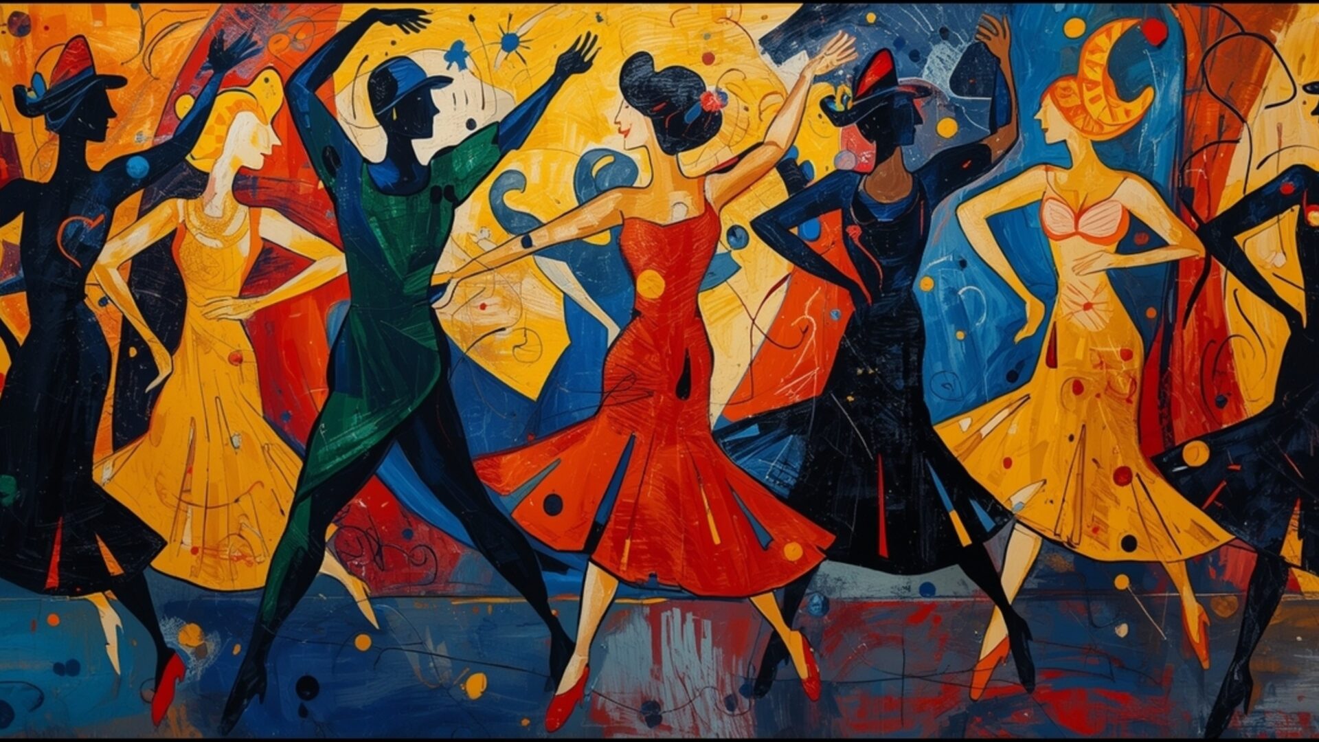 the dance rhythm wallpaper, art & masterpieces, bold colors, fauvism, henri matisse, movement, rhythm, the dance, desktop, mobile, background