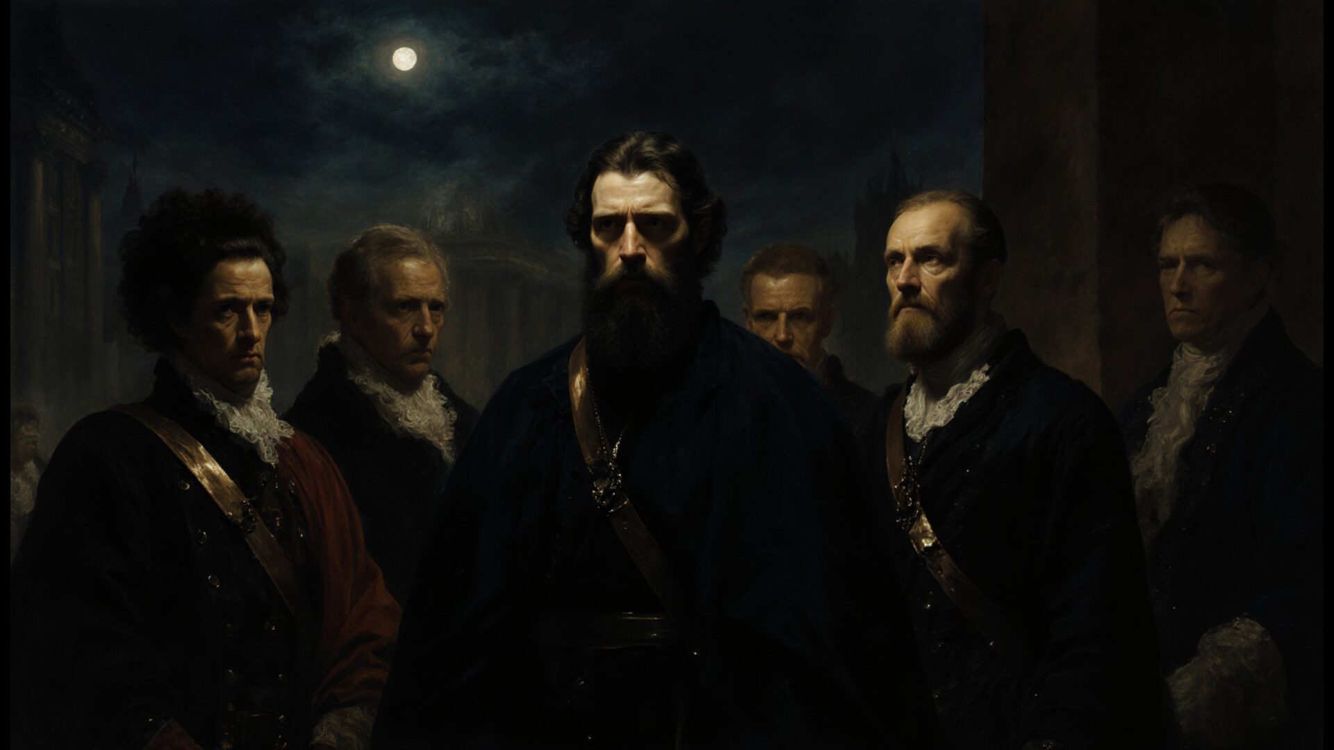 the night watch drama wallpaper, art & masterpieces, baroque, chiaroscuro, dynamic, group portrait, rembrandt van rijn, the night watch, desktop, mobile, background