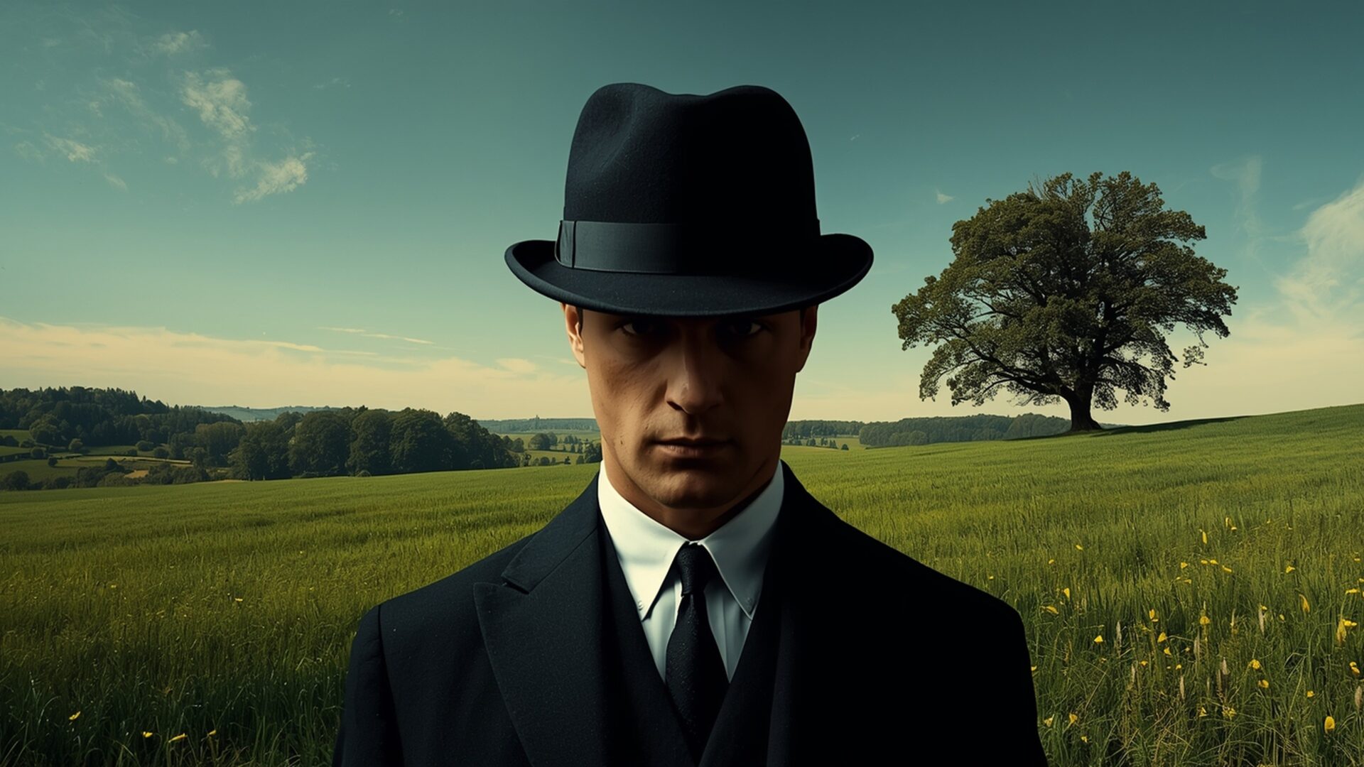 the son of man mystery wallpaper, art & masterpieces, bowler hat, hidden face, mystery, rene magritte, son of man, surrealism, desktop, mobile, background