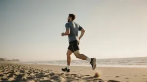 Tom Holland AI Jogging on Beach